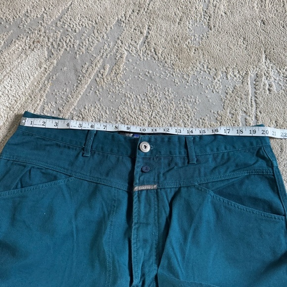 Marithe Francois Girbaud jeans teal blue Baggy loose straight Leg size 40 - Picture 6 of 11